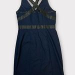 Boston Proper Women’s Navy Fitted Sleeveless Mini Dress Size 8 Photo 3