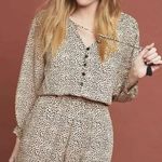 Anthropologie  BeachGold Chelsea Romper Womens XL Extra Large Shorts Pockets Rayo Photo 8