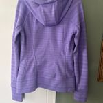 Athleta Lavender Zip-Up Hoodie small zip up LS w/Thumbholes sleeve+hand Pkts Photo 5