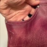 💕💕💕BOGOHO💕💕💕Unique Distressed Purple Leather Pants Photo 3