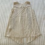 cupio  Light Tan Floral Gauze Tank W/Fly-away Back Size S Photo 1