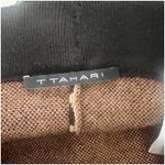 Tahari Cheetah Print Sweater Skirt Stretch Size Medium Knee Length Brown Black Photo 8