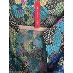 IC By Connie K Jacket Women's XL Asymmetric Hem Floral Mesh Weave Cardigan Photo 4