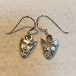 Happy and Sad Face 925 Sterling Earrings Photo 1