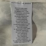 Faithfull the Brand Faithful The Brand La Pineta Dress Women 12 White Black 100% Linen Short Cut Out Photo 10