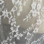 White Lace Long Sleeve Maxi Dress Peignoir Bridal Gown Boho Size Large Romanstii Photo 5