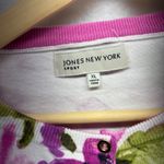 Jones New York Sport Women's Cardigan Sweater XL Floral Pink Green Button Up Photo 2