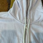 Aerie Light Purple Cargo Style Cropped Hooded Zip Up Sweatshirt Size Small Photo 1