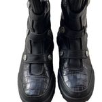 Vintage DC Animal Print 361347 Black Leather Snow Boots Women’s Black Sz 7.5 Photo 1