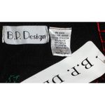 NWT Vintage Y2K Christmas Sweater Leopard Fur Sleighs Sequins/Pearls Size Large Black Photo 6