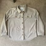 Wall Flower  Cream Button Down Shacket  Photo 0