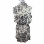 matty m Filigree Pattern Dress Black Cream Medium Photo 1