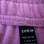 SheIn Pink Elastic Waist Sweat Shorts Photo 2