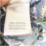 Avenue Handcrafted Tunic Plus Size 26/28 NWT Tropical Print Studded Neckline Blu Photo 10