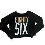 Victoria's Secret Victoria’s Secret PINK logo sweatshirt black with gold logo Size Large Photo 2