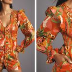 Farm Rio NWT  + Anthropologie Tropical Ruffle-Sleeve Romper Photo 1