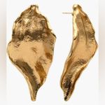 ZARA ❗️NWT  Gold Leaf Earrings Photo 2