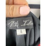 Nita Ideas Beaded Red Black Mesh Form Fitting Dress Size 4 Whimsigoth Y2K 1920s Photo 8