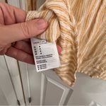 American Eagle  Outfitters Beige Striped Button Down Shirt Photo 5