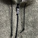 PINK - Victoria's Secret Cozy Sherpa Hoodie in Olive Green Photo 2