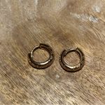 Sterling Silver CZ Huggies Gold Vermeil Over 925  Earrings Photo 9