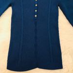 Anne Klein ribbed knit top blue size small Photo 3