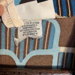 Studio 1940 XL Retro Belted Top Brown Blue V-Neck 2000s Y2K-Era Mod Style Photo 5