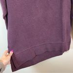 Athleta Coaster Luxe Waffle Sweatshirt Maroon Small Photo 6