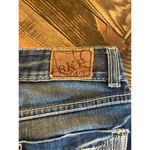 BKE  Denim Culture Cropped Jeans Women 25 Y2K Grunge Western Cowgirl Thick Stitch Photo 9