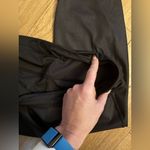 MPG Sportswear Black Faux Leather Sports Bra & Leggings Set Photo 6