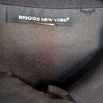 Briggs New York  Heavy Weight‎ Black Button Up Blouse Size XL Photo 1