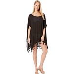 ROXY MAKE YOUR SOUL PONCHO SZ XS/Small Swim Cover Up Black Photo 1