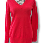 J.Crew Collection Size S 100% Italian Cashmere V Photo 0