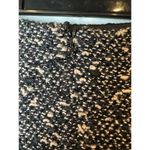 Nanette Lepore Skirt Women 12 Brown Black Tweed Velvet Trim Pencil Straight Photo 4