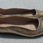 BCBGeneration  Pointy Toed Gold Metallic Crackle Effect Flats Size 6 Photo 1