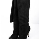 Good American Suede Super Tall Stiletto Heeled Boots NEW NWOB Photo 3