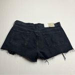 AGOLDE  Parker Short Black‎ Denim Jean Cut Off Womens Size 32 Exposed Pockets NEW Photo 9
