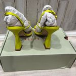 Ted Baker New! Lime Leather Cayena Block Heel Square Toe Sandals Womens Size 6.5 Photo 3