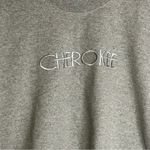 Cherokee Vintage  Sweatshirt Gray Spell-Out Short Sleeve Crewneck Pullover‎ XL Photo 7