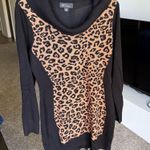 BCX WOMEN's Juniors Cowl Neck Animal Print Sweatdress Photo 0