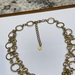 ZARA Beautiful Signed  Gold Tone Double Strand Necklace Clubs And Spades Of Poker Photo 7