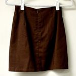 Showpo NWT . High Waisted Mini Pencil Skirt Chocolate Brown Women's Size US 4 Photo 1