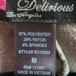 Delirious Khaki and Cream 1/2 Sleeve Scoop Neck Mesh Skull Design Shirt Size Med Photo 9