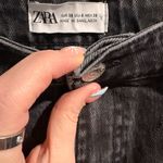 ZARA  Black Wash Straight Leg Jeans- Size 6 Photo 3