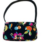 Guess  mini bag, canvas with floral print, RARE! 9”x5” Photo 0