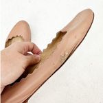 Chloé Chloe Lauren Scalloped Beige Leather Slip On Ballet Flats Size 35.5 Photo 6