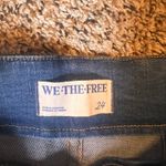 We The Free  Bella Moto Mid Rise Skinny Jeans Size 24‎ Zippers Detail Denim Photo 2