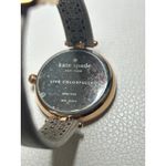 Kate Spade Kate‎ Spade Holland Mandala Watch Gold Pink Crystals Leather Strap Womens Analog Photo 3