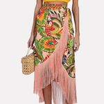 Farm Rio Marigold Yellow Knotted Linen One Shoulder Crop Top Size XS Photo 0