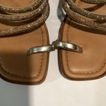 NWOB MARELLA Rhinestone AccentRose Gold Leather Sandals Sz 9 Photo 1